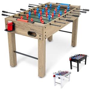 GoSports 48 Inch Game Room Size Foosball Table - Includes 4 Balls and 2 Cup Holders – Oak