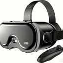 VR Headset for Phone, 3D Family Anti-Blue Eyes Protected HD Lenses, 120 FOV Virtual Reality Headsets VR Goggles for iPhone17/16/15/14/13/12/11, Samsung, Android (Black)