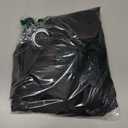 Black Matte Velvet Super Thermal Eyelet Curtains, 80 x 72