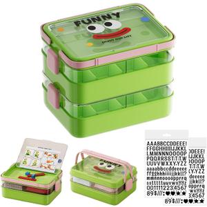 Plastic Craft Organizers and Storage Box with Instructions Holder,Art Supply Containers with Handle and Removable for lego, Books, Bead, Tool, Sewing (5 Layer, Green)