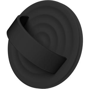 Magnetic Phone Ring Grip Holder, Silicone Finger Loop Grip, Compatible with MasSafe, Back of Phone for iPhone Pro Max/Plus/16/15/15/14/13/12 Series, Black