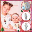 Hotop 48 Pcs Christmas Nutcracker Iron on Patches Ballet Dancer Sew on Embroidered Blue Nutcracker Applique Repair Patch Soldier Mouse Figures Patches for Xmas Hat Backpack DIY Craft