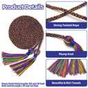 8 Pack Rainbow Graduation Honor Ropes Cords Bulk, Yarn Honor Cords with Tassel for High School Bachelor Gown College Graduation 2026