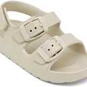 ChayChax Toddler Boys Girls Double Buckle Sandals Children's Adjustable Back Strap Water Sandal, Size 5