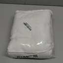 WINLIFE American Style Quilted Embroidered Solid Color Pillow Cases King Size 100% Cotton Boho Chic Printed Pillow Shams Set of 2 (20''x 36'', Damask, White)