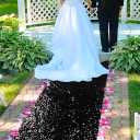 ShinyBeauty 2FT x 15FT Black Sequin Aisle Runner | Glitter Carpet for Wedding Ceremony, Party, and Prom Events