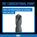Drill America - POU1/8NPTW/DRILL 1/8" Carbon Steel NPT Pipe Tap and R High Speed Steel Drill Bit Set, POU Series