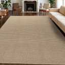 6×9 Faux Wool Area Rugs Woven Soft Non-Slip Washable Braided Area Rug Bedroom Dining Room Living Room Carpet Kitchen Door Mat Floor Carpets Beige