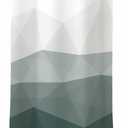 Sunlit Designer 36 x 72 Inches Shower Curtain, Popular Shower Stall Curtain, Ombre Dark Green Fabric Shower Curtains for Bathroom Decor, Contemporary Bathroom Curtains, Dark Green