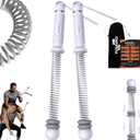 Ropeless Battle Ropes for Home Gym-Portable Cordless Training with Poster