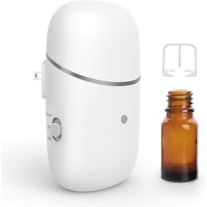Plug in Waterless Diffuser, Up to 500 Sq. FT Coverage, Essential Oil Diffuser for Home, Office, Hotel, Small Wall Silent & Waterless Oil Diffuser for Scent Air