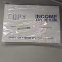 100 Pcs 9 x 6.3 Inch Income Tax Return Envelopes - Security Booklet Envelopes for Tax Preparers, Office, Business, Catalog, Legal Document, Mailing, White