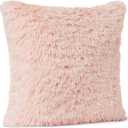 Amazon Basics Kids Plush Square Pillow, Soft Pink Room Dcor