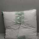 JA COMFORTS 12×20 Premium Goose Down Feather Throw Pillow Inserts(Set of 2)-5% Down Filling, High Filling Weight, 250 TC Cotton Cover, Square, White