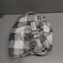 PAVILIA Light Grey Buffalo Plaid Throw Blanket for Couch, Soft Checkered Flannel Fleece Blanket for Sofa, Grey White Plaid Decorative Couch Throw, Warm Cozy All Season Fall Blanket Decor Gift, 50x60