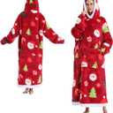 GoodtoU Oversized Wearable Blanket Hoodie Cozy Christmas Birthday Gifts for Women Sherpa Hoodie Blanket with Big Pocket (Adults Extra Long)