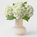 ZYTUYO 20 inches 4 Pcs Ivory White Real Touch Hydrangea Artificial Flowers Boho Lifelike Real Looking Latex Hydrangeas Flower with Long Stem for Home Decor Spring Table Centrepiece