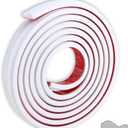 Peel and Stick Chair Rail Molding, Self-Adhesive Wall Trim for Home Decoration & Wall Protection, 3m x 3cm (White)