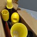 KeFanta Self-Wringing Twist Mop for Floor Cleaning, Long Handled Microfiber Floor Mop with Top Scouring Pad for Kitchen, Hardwood, Restaurant, Bathroom, Garages, Warehouses, Office, 57-inch