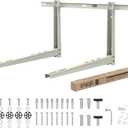 Mini Split Wall Mounting Bracket, Mini Split Brackets for Outside for 6000-36000 BTU Minisplit/Air Conditioner/Heat Pump (Max 550 LBS), Pre-Drilled 16" Holes to Match U.S. Wall Stud Standard