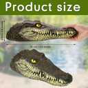 12.6 Inches Floating Alligator Head Pool Accessories Float Alligator Fake Crocodile Decoy Crocodile Floating Head for Goose, Heron, Duck Control, Pool, Garden and Patio Accessories