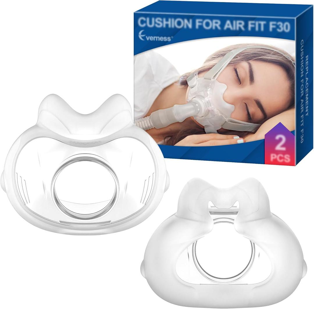 2 Packs Full Face CPAP Mask Cushion (S) for ResMed Airfit F30, Highlights Minimal Contact & Leak-Free Seal, Compatible with Original F30 Frame - F30 Mask Small Accessories - Only Cushion Included
