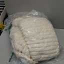 XINIUSLEEP Heated Blanket Electric Blanket 50"x60", Soft Flannel Sherpa Electric Throw with 5 Heating Level & 1-12 Hour Auto Off, Heated Throw with Overheating Protection, Machine Washable (Beige)