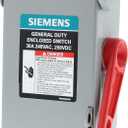 Siemens GNF321A 30-Amp, 3-Pole, 240V General Duty Compact Series Safety Switch, Non-Fusible, Indoor