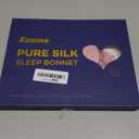 Kaome 100% Mulberry Silk Bonnet for Sleeping Women, 22 Momme Double Layer Silk Hair Wrap, Non-Slip Sleep Cap with Adjustable (Pink)