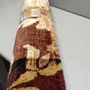 Superior Indoor Area Rug, Jute Backed, Perfect for Office, Living/Dining Room, Bedroom, Kitchen, Hallway, Entryway, Floor, Modern Floral Patchwork Decor, Pastiche Collection, 3' x 5', Burgundy