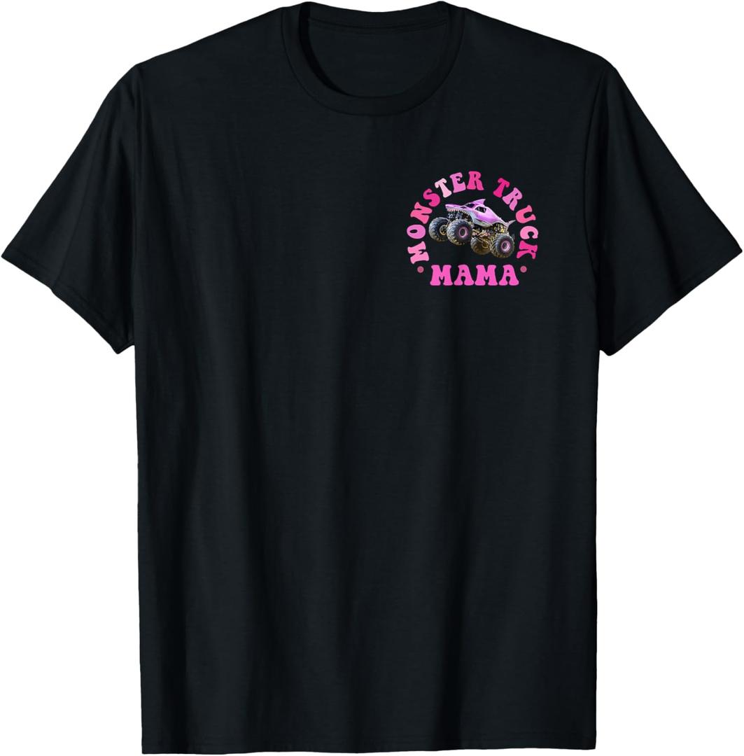Monster Truck Mom in My Monster Truck Mama Era 2 Sided T-Shirt, Large 