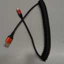 USB C Cable [3FT+6FT], 2Pack USB A to USB C 3A Fast Charging, Coiled Type C Charger Cord for Car USB-C Cable Compatible with iPhone 17/16/15/Plus/Pro/Samsung Galaxy A10e A20 A50 S20 Plus S10E-Red