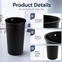 1 Pcs 16 Gallon Rigid Plastic Liner for Aluminum Trash Can Indoor