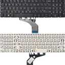 Replacement Keyboard Compatible with HP 250 G7 255 G7 15-DA 15-DB 15-DK 15-DR 15-DW 15-DU 15S-DU 15-DY 15s-DY 15s-EQ 15-EF 15s-FQ 15-GW 17-CA.Home 17-by Black US Layout (No backit)
