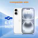 [2 Pack Matte Privacy Screen Protector for iPhone 16, Anti-Glare Anti-Reflection and Anti-Fingerprint, Anti-peeping 9H Tempered Glass Film, Smooth Touch
