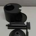 2 in 1 Toilet Plunger and Brush Set, Toilet Bowl Cleaning Combo, Groove Gap Brush, Black