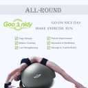 Soft Exercise Ball, Anti-Burst Pilates Yoga Ball Chair Supports 2200lb, Workout Equipment w/ Pump for Women Pregnancy, Medicine, Birthing, Physical Therapy, Stability, Excersing, Birth, Swiss, Fitness