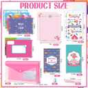 Fullhawl 51 Pcs Adventures at Camp Stationery Set Summer Camping Postcards Kit Letter Paper Envelope Sticker Postcard Camp Activity Journal Rubber Pencil(Happy Camper)