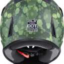 GLX GX623 Youth ATV/Dirt Bike Helmet Combo - Camo, Medium - DOT