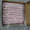 Fulmoon 50 Pcs Ballpoint Pens Bulk Retractable Comfortable Writing Pens Cute Christmas Supplies in Medium Point 1.0 mm for Teacher Office Home Baby Shower (Pale Pink,Black Ink)