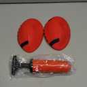 ABAJI Toy Football 2PCS 6 inch Small Mini Ball for Kid Toddler Soft Rubber Come with Random Color Pump Needle Boys Girls Gift Party Decor (Red)