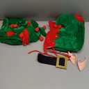 AOLIUP Christmas Elf Costume Kids - Girls Elf Dress Santa Helper Costume Xmas Holiday Outfit (5-7 Years)