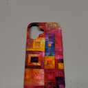 iPhone 16 Max Quilt Theme and Patchwork, Multicolored Knitting Case