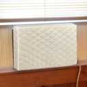 Homydom Air Conditioner Cover Inside, AC Unit Cover Double Insulation Defender, High Elasticity, Light Yellow M-25"x 16"x 3.5"(L x H x D)