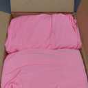 Fitted Round Table Covers 60 Inch-2 Pack Pink Elastic Spandex Table Cloth-Small Stretch Folding Circle Tablecloths Topper Cap for Kitchen Dining Commercial Party Picnic Event Banquet Tables