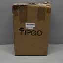 TIPGO Bathroom Trash Can with Lid, 10 Liter/ 2.6 Gallon Slim Garbage Can, Small Trash Bin Waste Basket with Pop-Up Lid for Kitchen, Bedroom, Living Room, Office (Black)