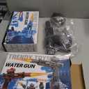 2 x Automatic Electric Squirt Water Gun for Adults Kids, Black, LED Lights