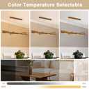 63in Wood Linear Pendant,Modern Dimmable Hanging Light Adjustable Kitchen Island Linear Chandelier for Dining Room Pool Table Light