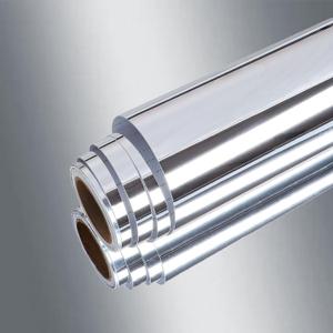 VEELIKE 15.7''x354'' Glossy Silver Metallic Vinyl Wallpaper Peel and Stick Non Glass Reflective Mirror Adhesive Vinyl Roll Silver Chrome Contact Paper for Kitchen Cabinets Table Crafts Home Dcor