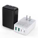 40W USB C Flat Charger Block, 2-Pack Fast Charge Cube Powered Multi-Port Wall Plug Power Adapter Type C Brick for iPhone 17/16/16 Pro 15/15 Pro Max/14/14 Pro Max/13/13 Pro Max, Motorola, Huawei